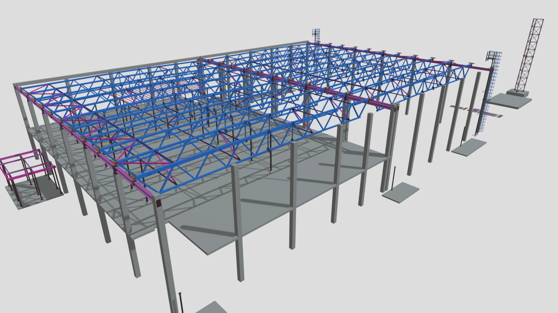 Mini self storages BIM structural model
